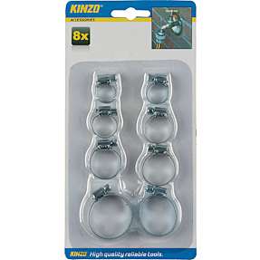 Kinzo slangeklemmer 8-pak