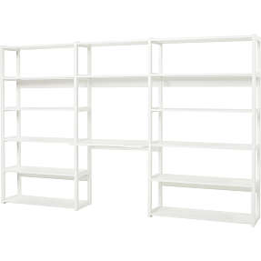 Hoppekids Storey reol med 14 hylder og skriveplade