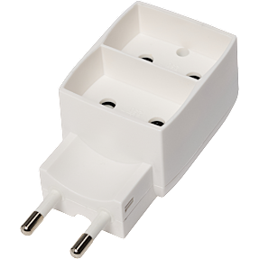 Elworks dobbeltstik - hvid