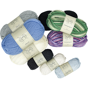 Salling akrylgarn - råhvid 6193