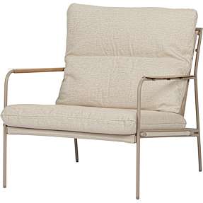 Markly loungestole m/hynder og bord - natur