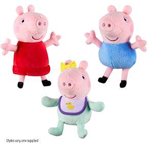 Peppa Pig Gurli Gris bamse 15 cm - flere varianter - assorteret
