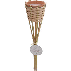 Bambusfakkel m. citronella duft H: 35 cm - natur