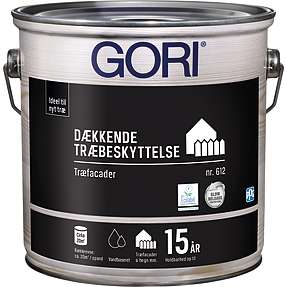 Gori 612 dækkende træbeskyttelse 2,5 liter - RAL 9010