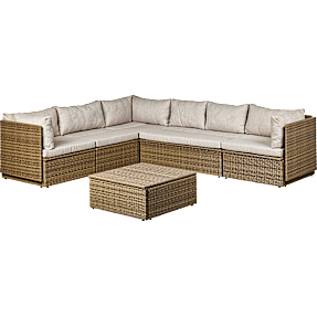 Sommerkær loungesæt med havebord