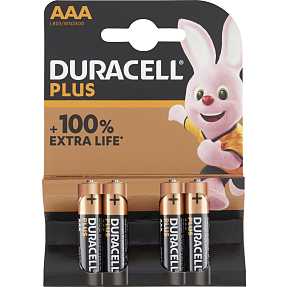 Duracell Plus AAA batterier 4-pak