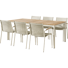 Mood havemøbelsæt med 6 Mood classic stole