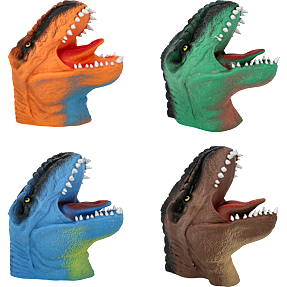 Dino World hånddukke – flere varianter – assorteret