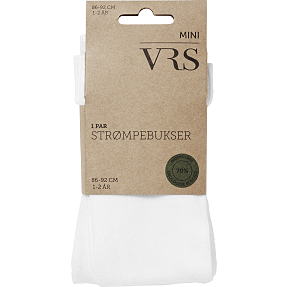 VRS baby strømpebukser str. 1-2 år - hvid
