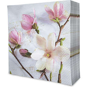 Mønstrede servietter 33x33 20-pak