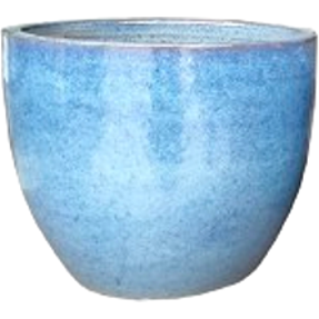 Lido blå krukke - ø: 37 x h: 32 cm