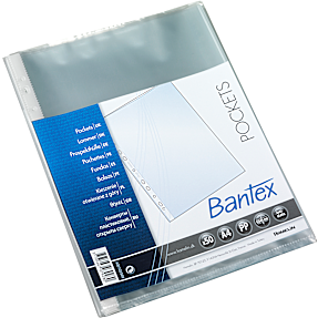 Bantex plastiklomme m. åben top - 50-pak