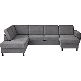 Rom Nordic højrevendt U-sofa - antracit