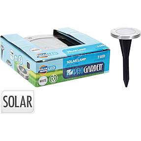 Olivia solar lys på spyd - sort