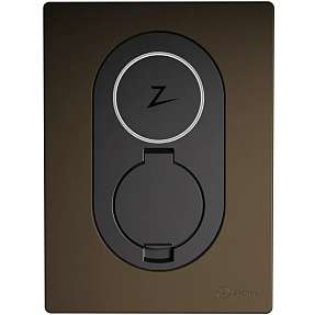 Zaptec Go ladestander 22kW Type 2 Stik - brun