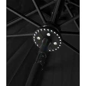 Atri lys til parasol Ø16 cm - sort