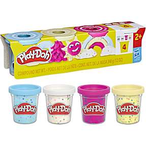 Play-Doh konfetti modellervoks 4 stk.