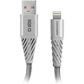 SBS lightning kabel 1.5 m - sølvfarvet