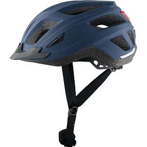 SCO Premium cykelhjelm med lys - mørkeblå