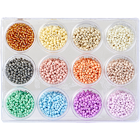 Rocaiperler - pastelfarver