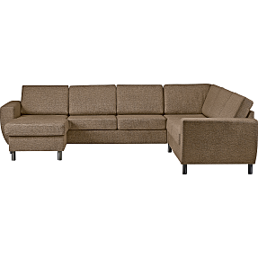 Rom Nordic vendbar hjørnesofa med chaiselong - taupe