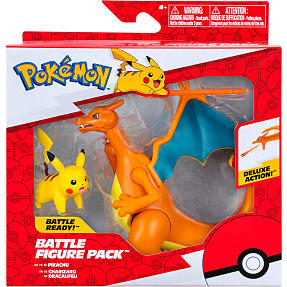 Pokemon figursæt 2-pak - Charizard og Pikachu