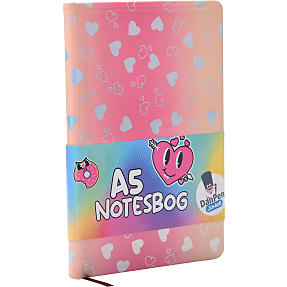 Danpen Junior notesbog A5 hjerte