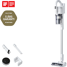 Nilfisk S1 ledningsfri støvsuger - hvid