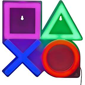 PlayStation LED neon væglampe - multifarvet
