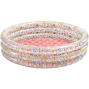INTEX 3-rings oppustelig babypool 56 liter - blomster