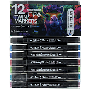 Danpen twin marker 12-pak - metallic