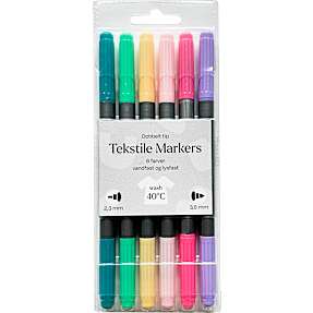 Tekstiltusser 6 stk.