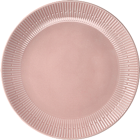 Relief middagstallerken - rosa (Ø: 27 cm)