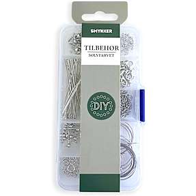 Smykketilbehørsæske - sølvfarvet