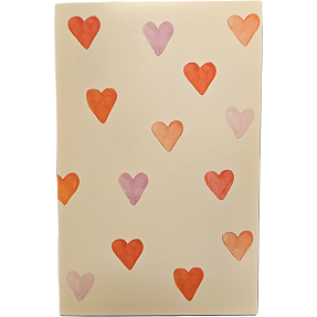 Salling kort med kuvert - hjerter