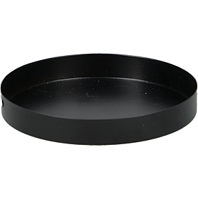 Lysfad metal D :7 x H: 1 cm - sort