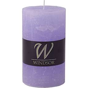 Windsor rustikt bloklys 7x12 cm - lilla