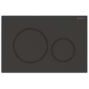 GEBERIT SIGMA20 betjeningsplade 246x164x12 mm sort