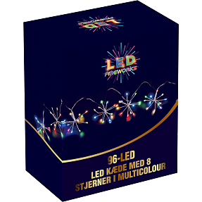 LED Fireworks Starburst kæde - 12x8 LED