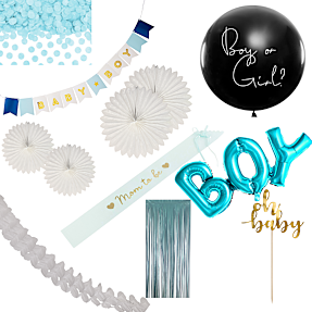 Festpakke babyshower - lyseblå