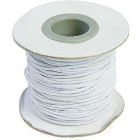 Elastiksnor 1,2mm x 25m - hvid