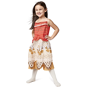 Disney Vaiana Deluxe udklædningskjole - str. 116