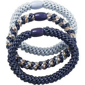 CBYH 3-pak vævet elastikker - blå