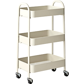 Blom trolley med 3 hylder - varm grå