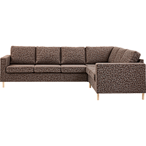 Oslo højrevendt hjørnesofa - brun