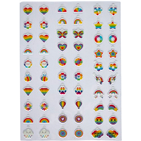 Puff Charm Art armbåndssæt - Rainbow