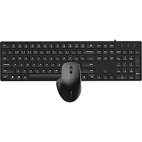 Rapoo NX8020 trådløst keyboard og mus - sort