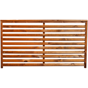 Nordic Fence Nova teak hegn - grundmalet