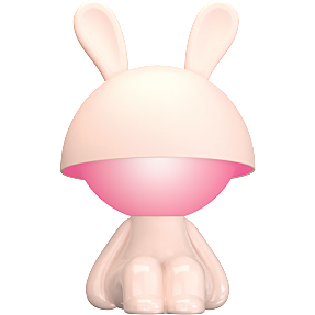Bunny Girl genopladelig LED lampe - farveskiftende lys