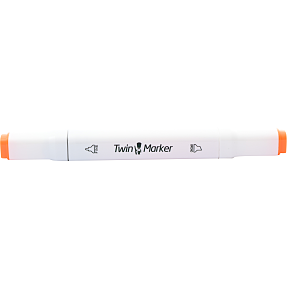 Danpen twinmarker orange farve 23